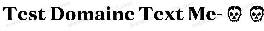 Test Domaine Text Me字体转换